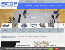 Tablet Screenshot of iscop.fr